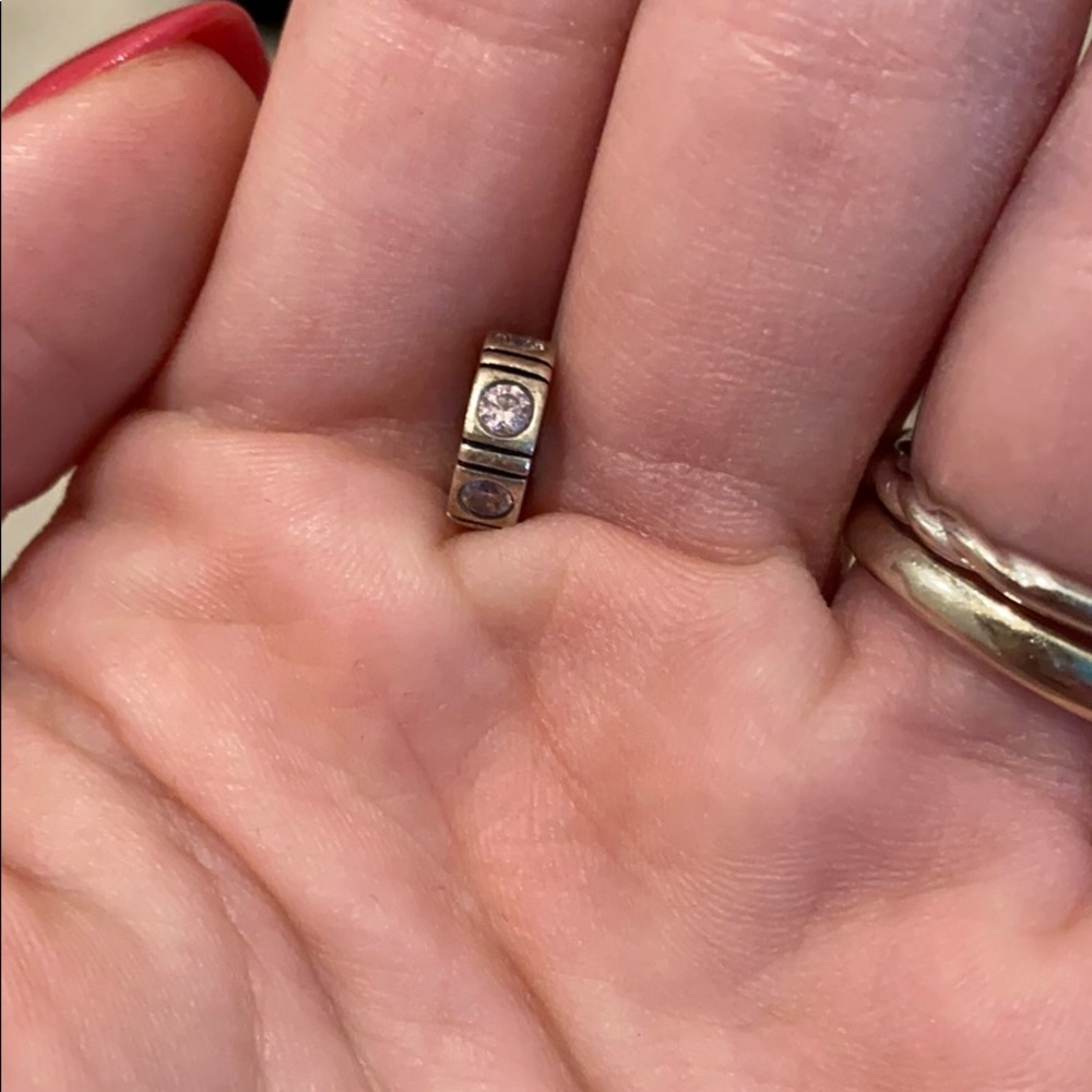 Pink stone Pandora bead